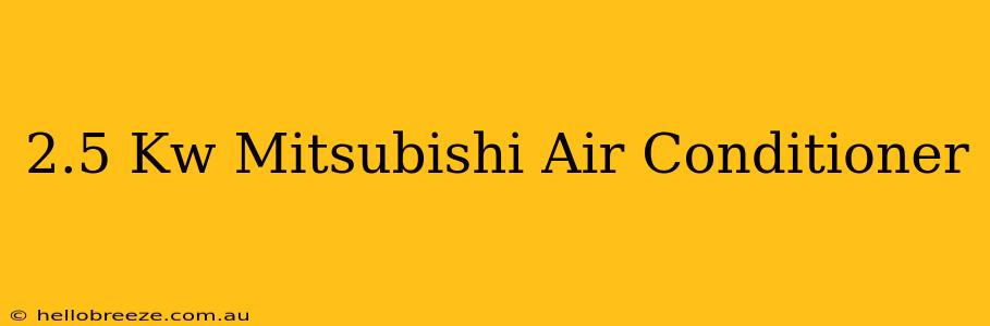 2.5 Kw Mitsubishi Air Conditioner