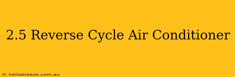 2.5 Reverse Cycle Air Conditioner