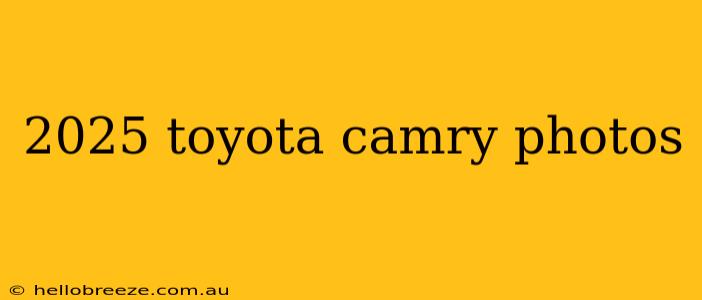 2025 toyota camry photos