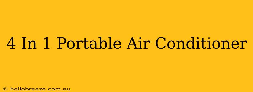 4 In 1 Portable Air Conditioner