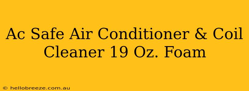 Ac Safe Air Conditioner & Coil Cleaner 19 Oz. Foam