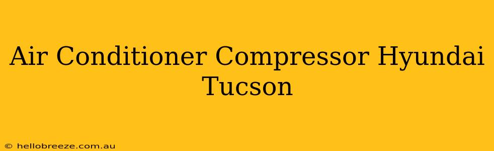 Air Conditioner Compressor Hyundai Tucson