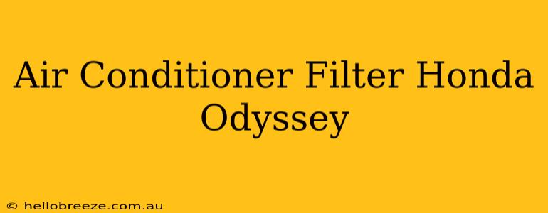 Air Conditioner Filter Honda Odyssey