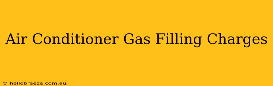 Air Conditioner Gas Filling Charges