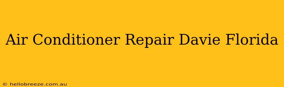 Air Conditioner Repair Davie Florida