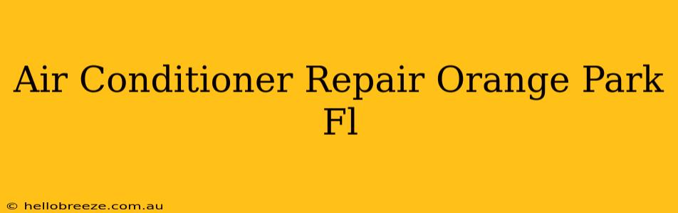 Air Conditioner Repair Orange Park Fl