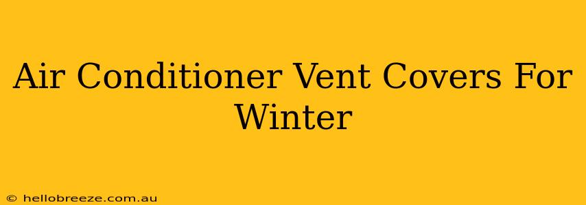 Air Conditioner Vent Covers For Winter