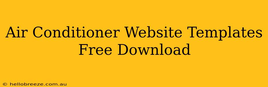 Air Conditioner Website Templates Free Download