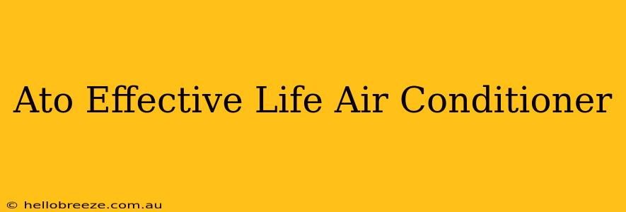 Ato Effective Life Air Conditioner