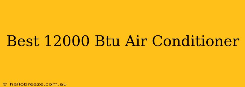 Best 12000 Btu Air Conditioner