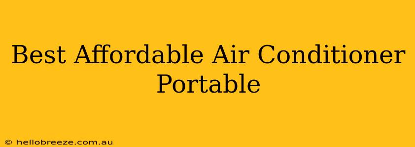 Best Affordable Air Conditioner Portable