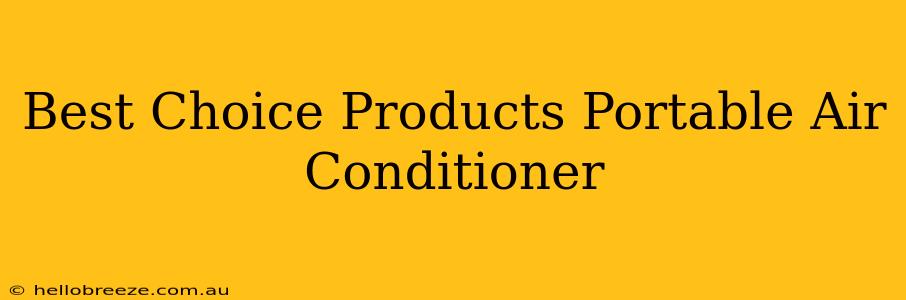 Best Choice Products Portable Air Conditioner