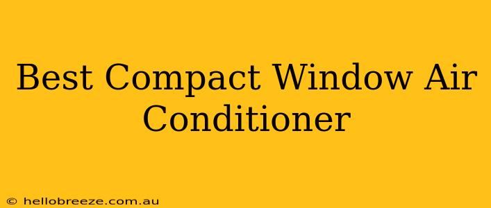 Best Compact Window Air Conditioner