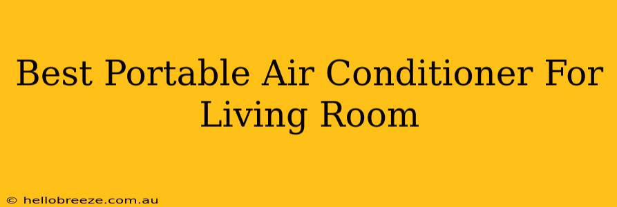 Best Portable Air Conditioner For Living Room