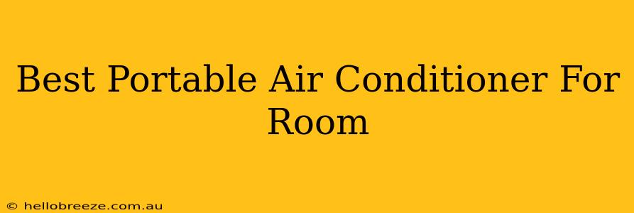 Best Portable Air Conditioner For Room