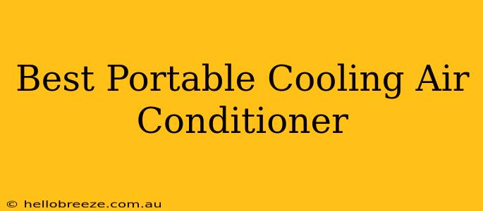 Best Portable Cooling Air Conditioner