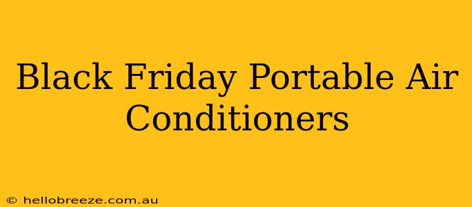 Black Friday Portable Air Conditioners