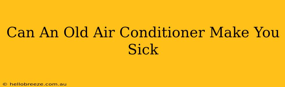 Can An Old Air Conditioner Make You Sick