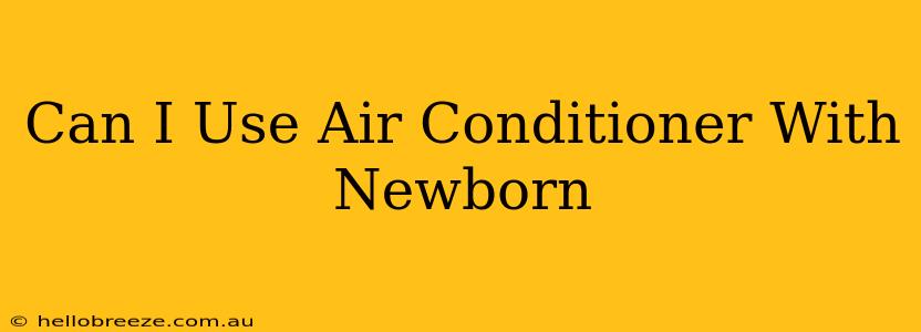 Can I Use Air Conditioner With Newborn