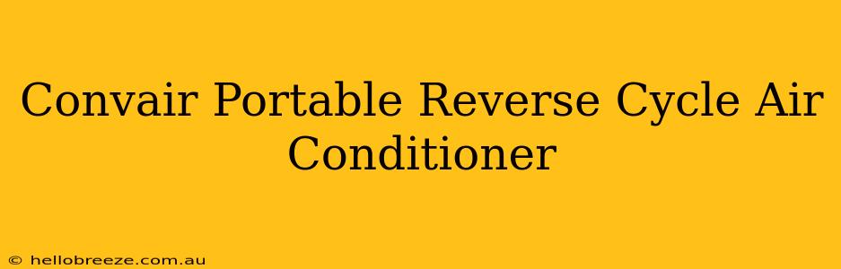 Convair Portable Reverse Cycle Air Conditioner