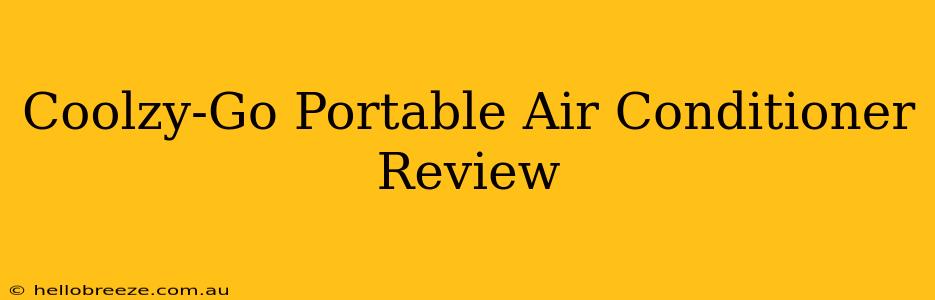 Coolzy-Go Portable Air Conditioner Review