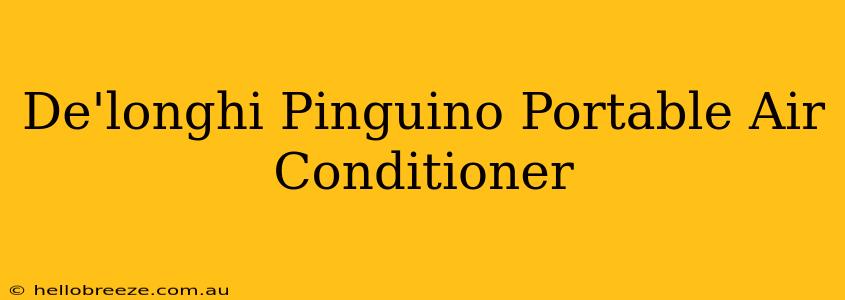 De'longhi Pinguino Portable Air Conditioner