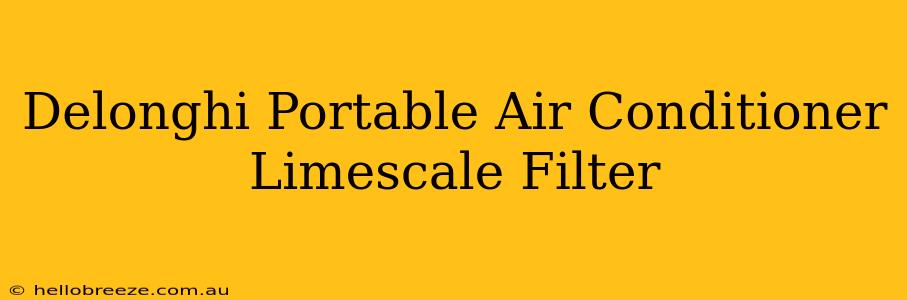 Delonghi Portable Air Conditioner Limescale Filter