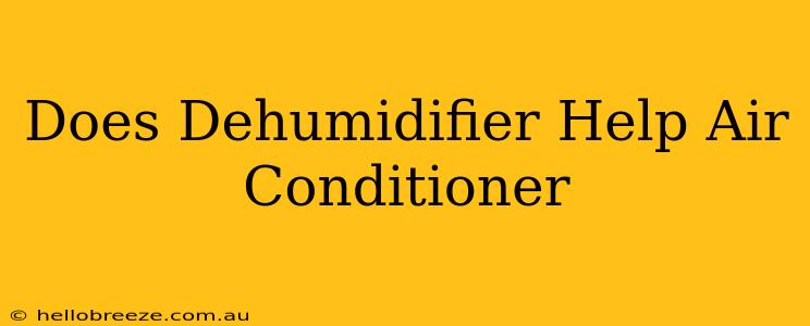 Does Dehumidifier Help Air Conditioner