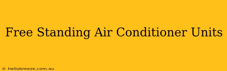 Free Standing Air Conditioner Units