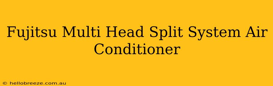 Fujitsu Multi Head Split System Air Conditioner