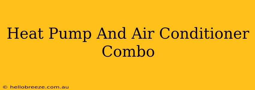 Heat Pump And Air Conditioner Combo