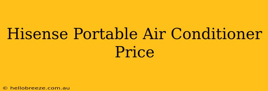 Hisense Portable Air Conditioner Price