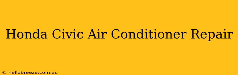 Honda Civic Air Conditioner Repair