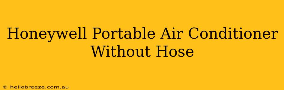 Honeywell Portable Air Conditioner Without Hose