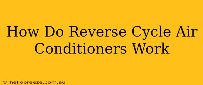 How Do Reverse Cycle Air Conditioners Work