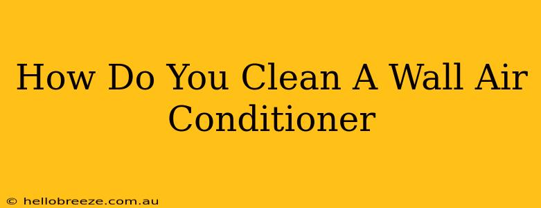 How Do You Clean A Wall Air Conditioner