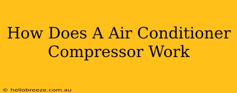 How Does A Air Conditioner Compressor Work