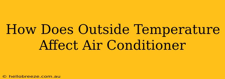 How Does Outside Temperature Affect Air Conditioner