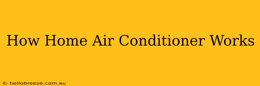 How Home Air Conditioner Works