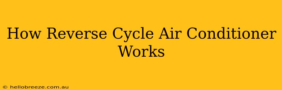 How Reverse Cycle Air Conditioner Works