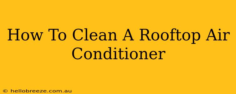 How To Clean A Rooftop Air Conditioner