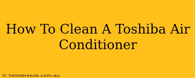 How To Clean A Toshiba Air Conditioner