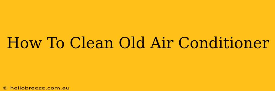 How To Clean Old Air Conditioner