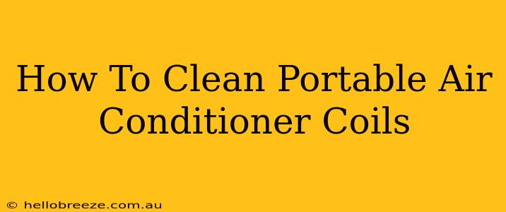 How To Clean Portable Air Conditioner Coils