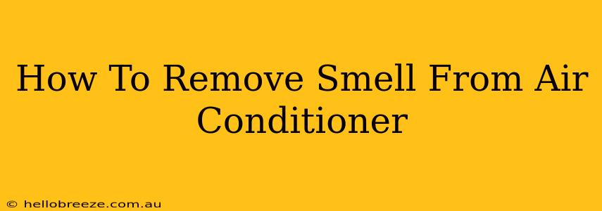 How To Remove Smell From Air Conditioner