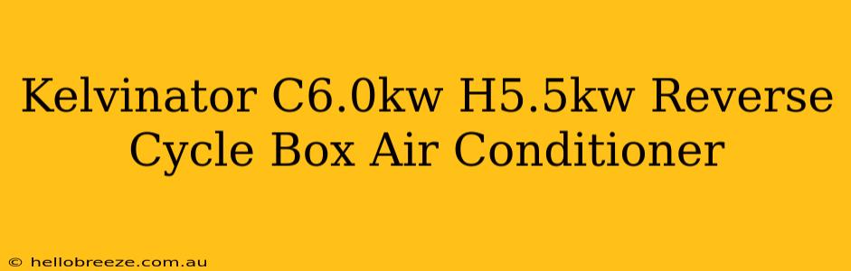 Kelvinator C6.0kw H5.5kw Reverse Cycle Box Air Conditioner