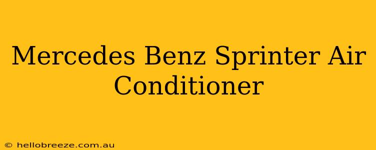 Mercedes Benz Sprinter Air Conditioner