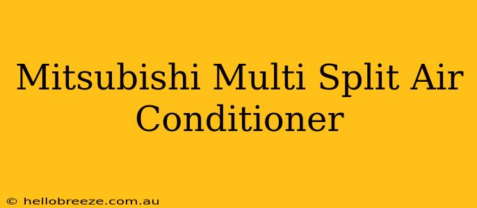 Mitsubishi Multi Split Air Conditioner