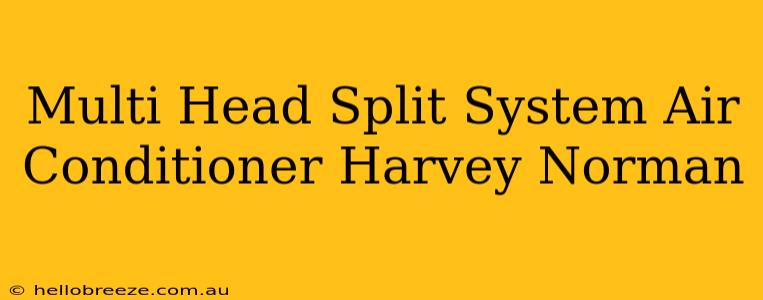 Multi Head Split System Air Conditioner Harvey Norman