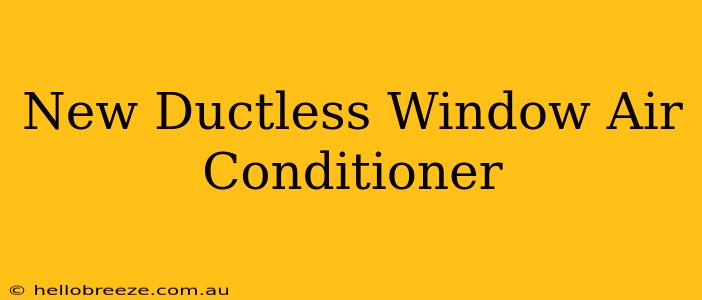 New Ductless Window Air Conditioner